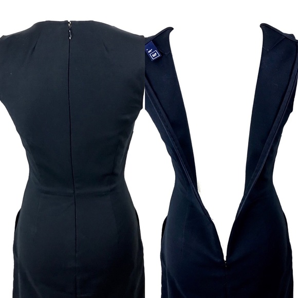 GAP Slim Shift Sleeveless Black Dress Size 0 - Picture 5 of 6